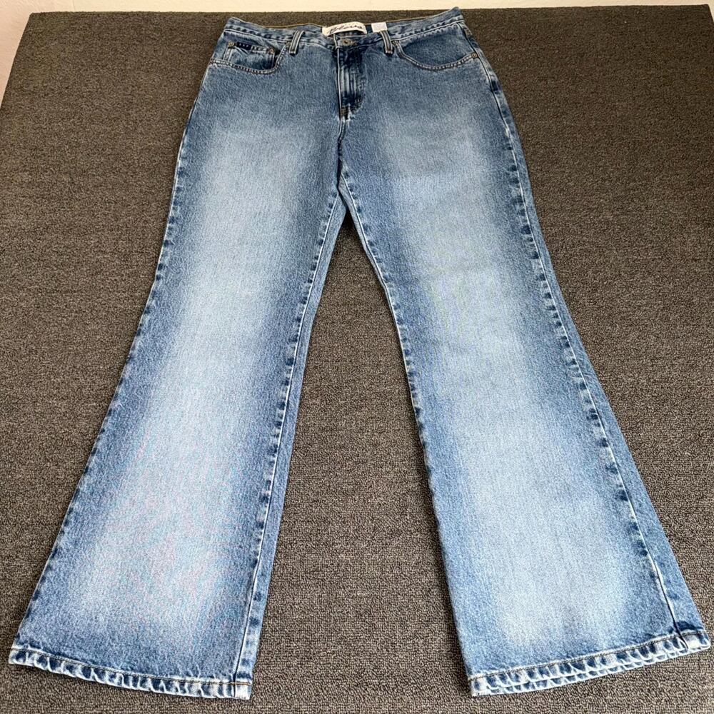 Vintage Y2K Express Bleus Flare Jeans Women 13/14R Blue Denim Pockets Light Wash